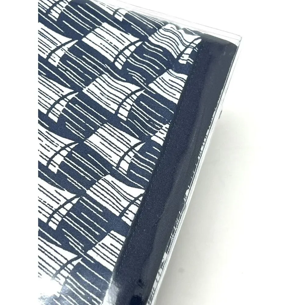 Ralph Lauren Casey King Pillowcases Navy Blue Cream PAIR of 2 Nautical Sails Geo
